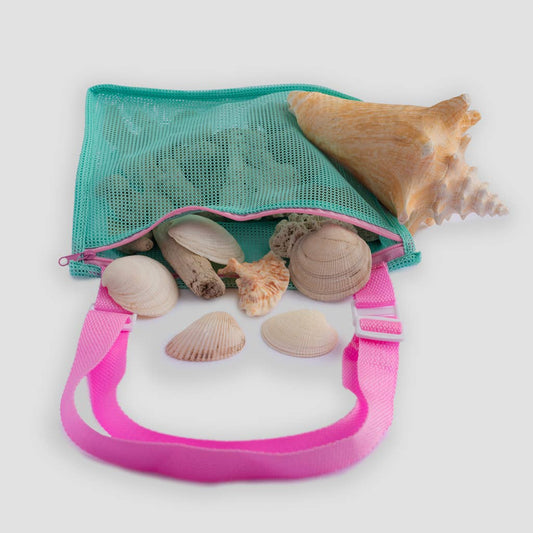 Kids Mesh Shell Collecting Beach Bag