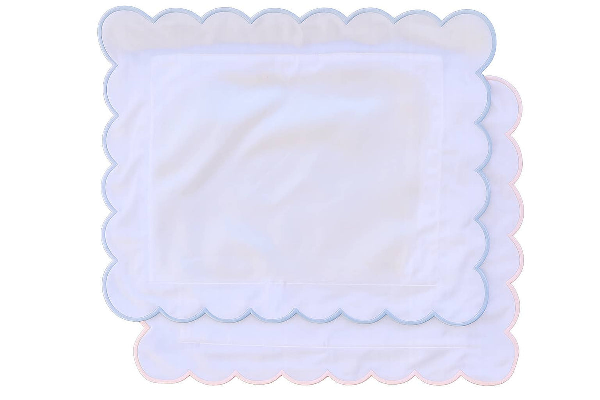 Baby Pillow Sham - Scalloped Edge