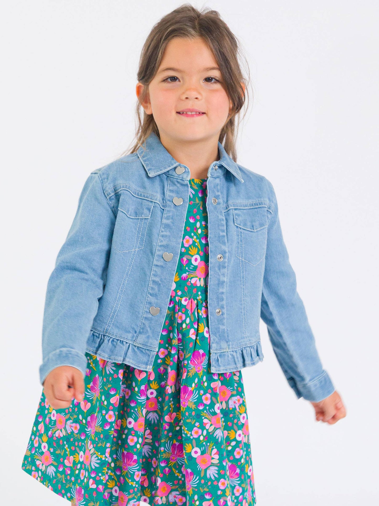 Girls Light Wash Denim