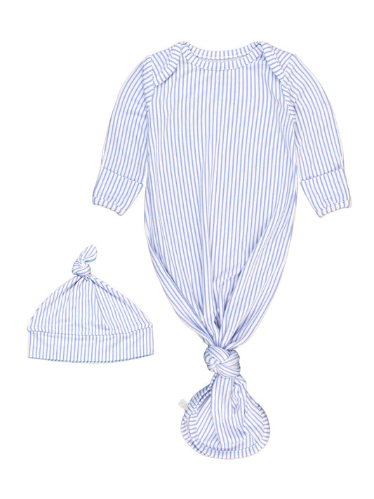 Baby Boys  Knotted Sleep Gown & Hat