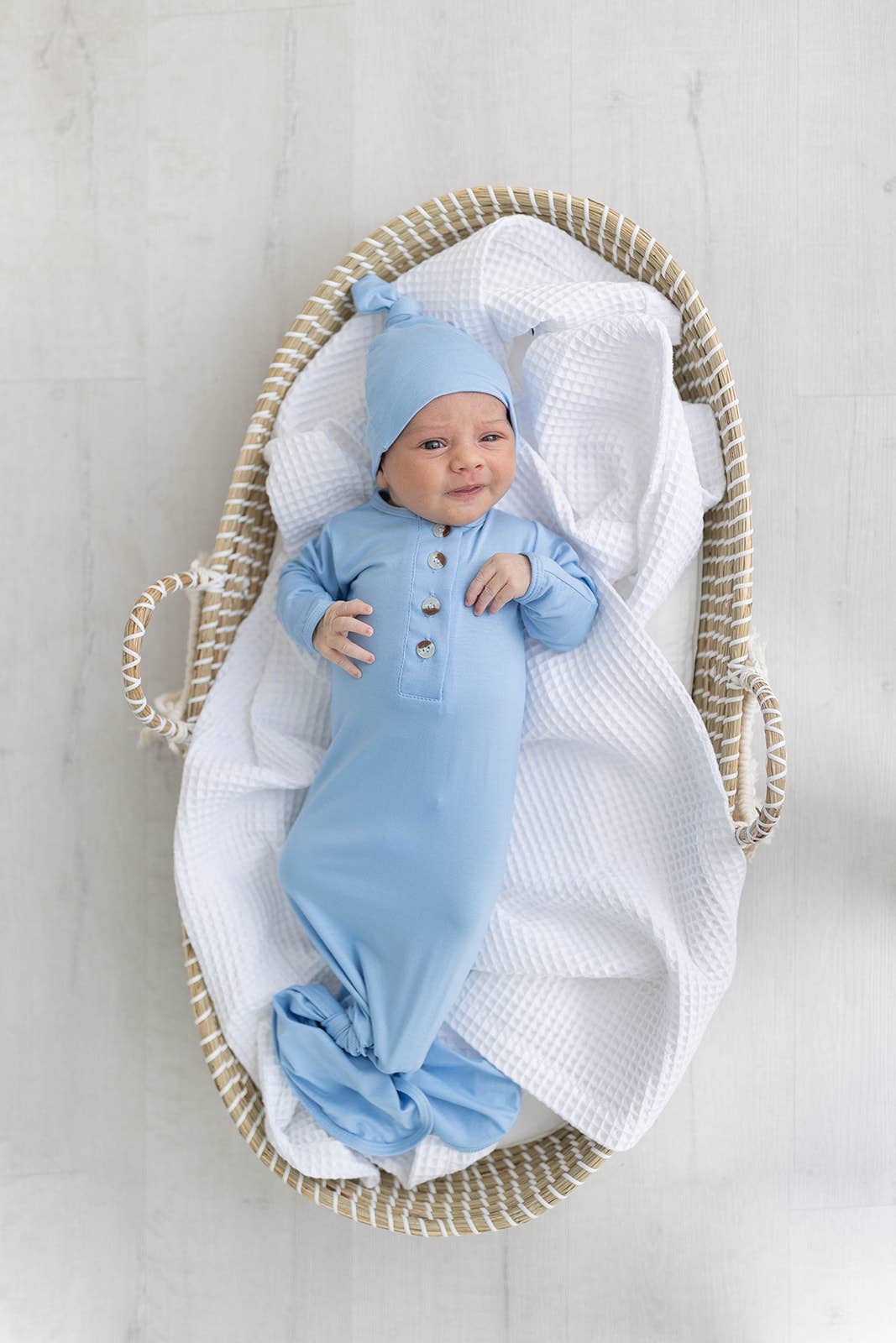 Newborn Gown and Hat Set