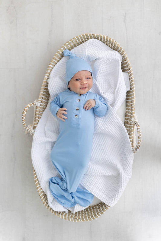 Newborn Gown and Hat Set