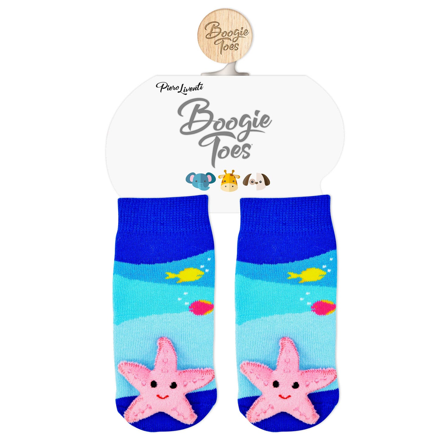 Starfish Boogie Toes - Baby Rattle Socks