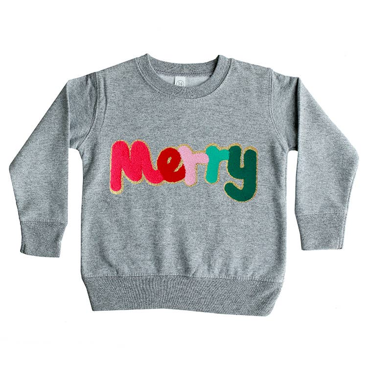 Chenille Merry Sweatshirt