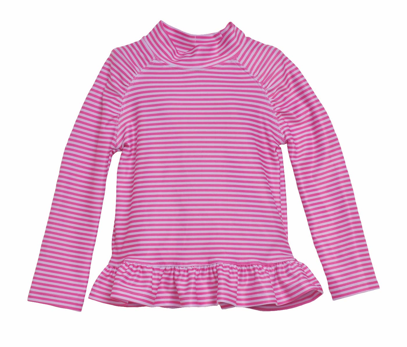 Kids UPF50+ Girls Ruffle Rash Guard Swim Top
