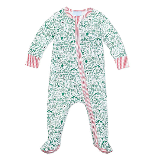North Pole Zip Onsie
