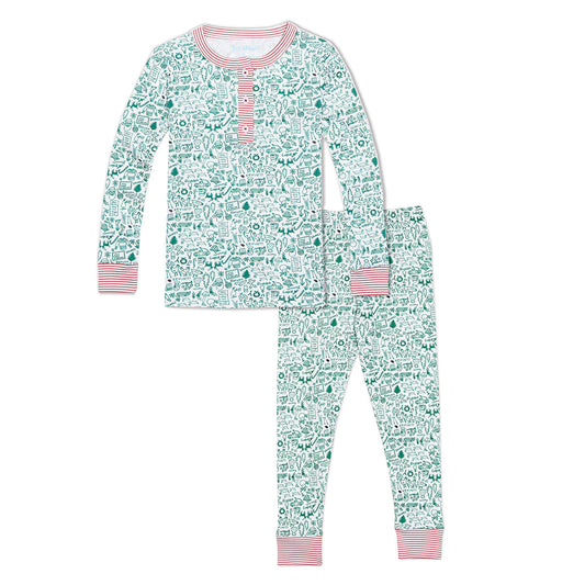North Pole Henley Pajamas