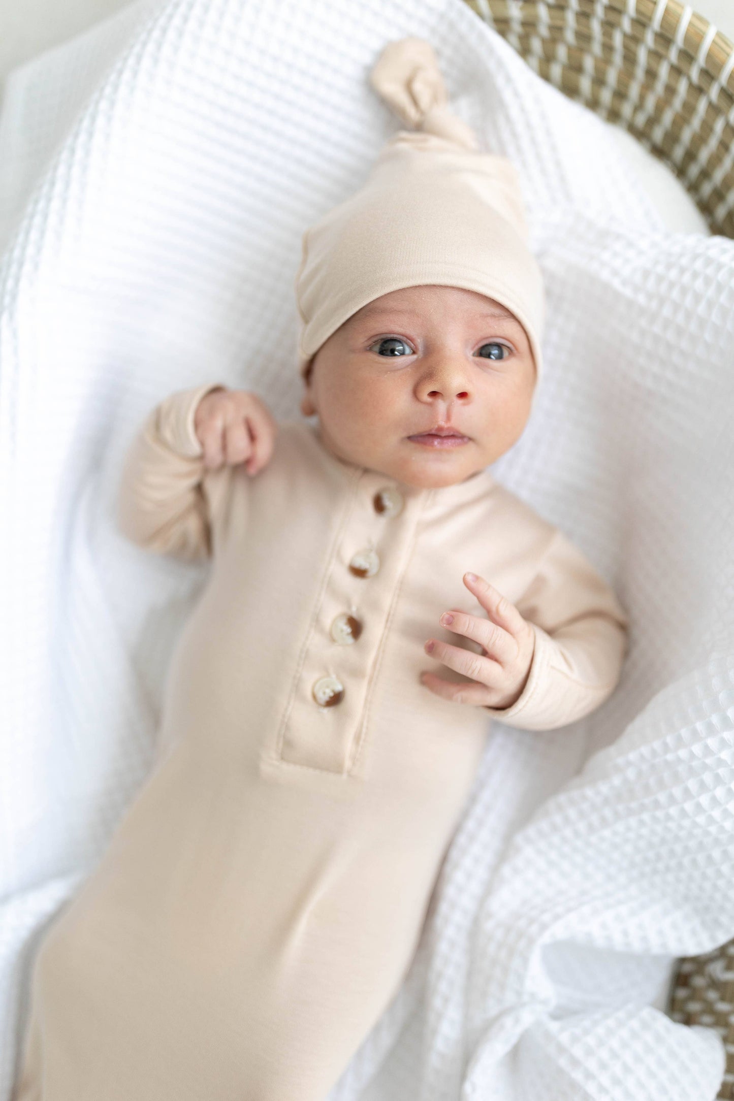 Newborn Gown and Hat Set