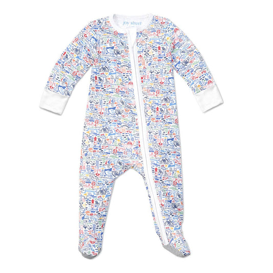Cape Cod Zip Baby Onesie