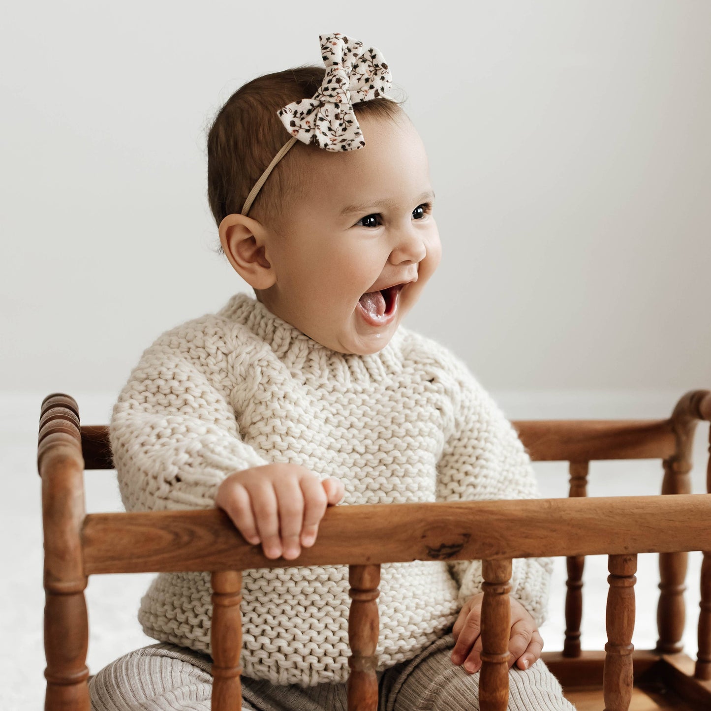 Hand Knit Crew Neck Sweater