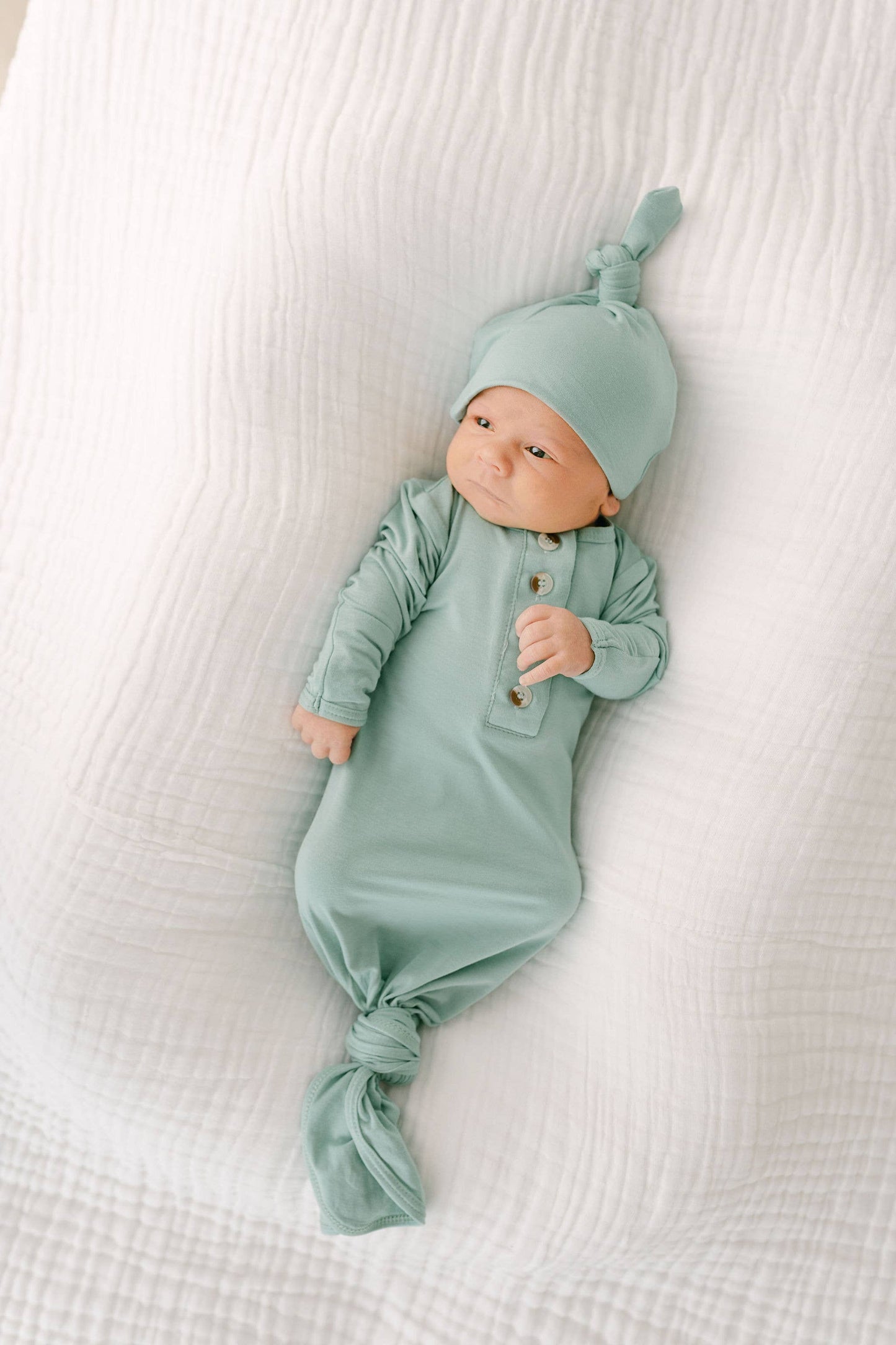 Newborn Gown and Hat Set