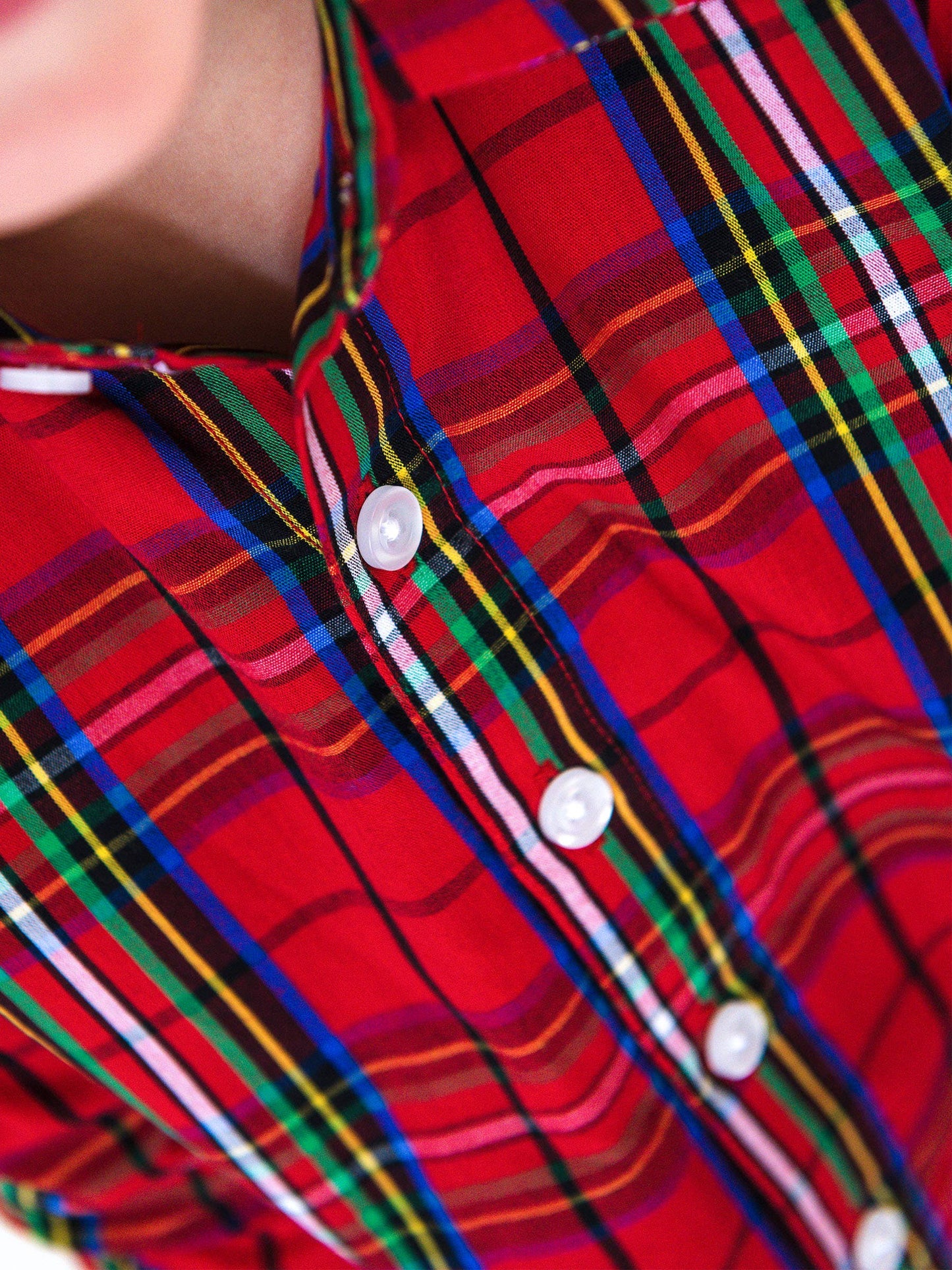 Plaid Long Sleeve Button Down Shirt