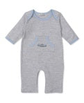 Grey Striped Train Playsuit